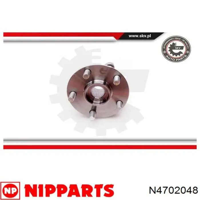 Купити N4702048 Nipparts Підшипник ступиці передньої