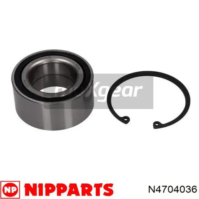 Комплект підшипник маточини передньої Nipparts N4704036 ціна, від 25.17 USD