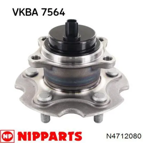 Купити N4712080 Nipparts Підшипник ступиці колеса