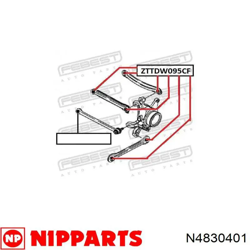 Рулевой наконечник NIPPARTS N4830401