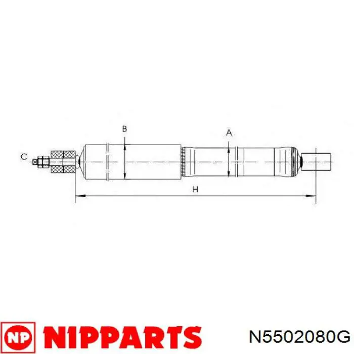 Купити N5502080G Nipparts Амортизатор передньої підвіски