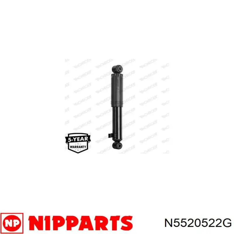 Амортизатор задній Nipparts N5520522G ціна, від 30.21 USD