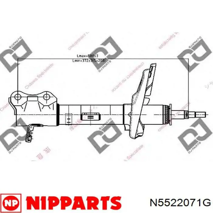 Амортизатор задній, правий Ikoma PCL369R ціна, від 91.80 USD