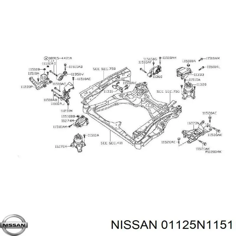 01125N1151 Nissan/Infiniti 