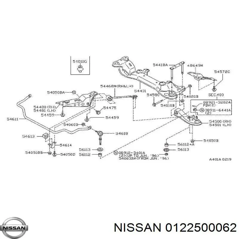 Купити 0122500062 Nissan/Infiniti 