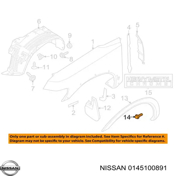 0145100891 Nissan/Infiniti 