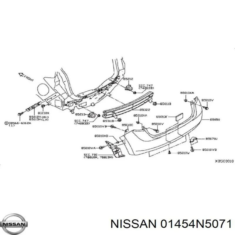 01454N5071 Nissan 