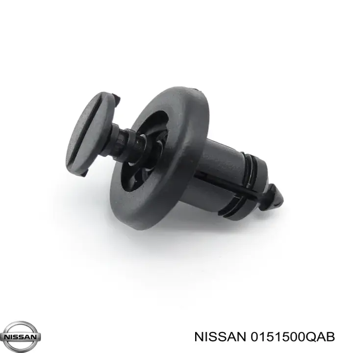 Пістон (кліп) кріплення бампера, переднього 0151500QAB Nissan