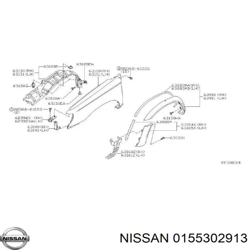 Купити 0155302913 Nissan/Infiniti 