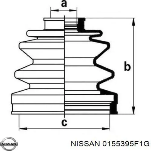 Купити 0155395F1G Nissan/Infiniti 