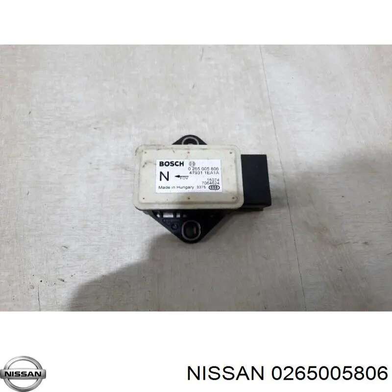 Датчик поперечного прискорення (ESP) Bosch 0265005806 ціна, від 7.59 USD