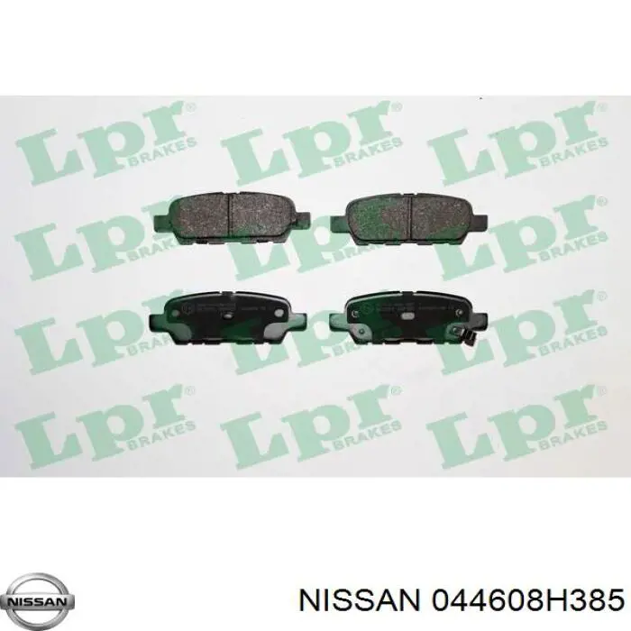 Колодки гальмові задні, дискові 044608H385 Nissan