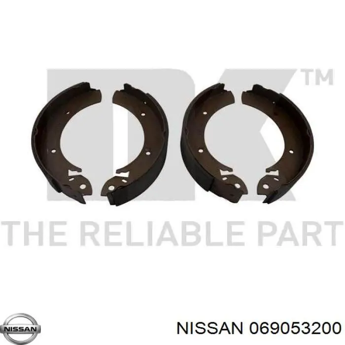 Колодки гальмові задні, барабанні 069053200 Nissan