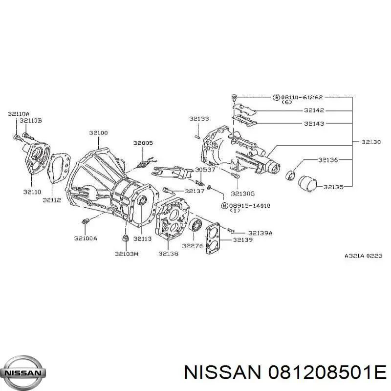 Купити 081208501E Nissan/Infiniti 