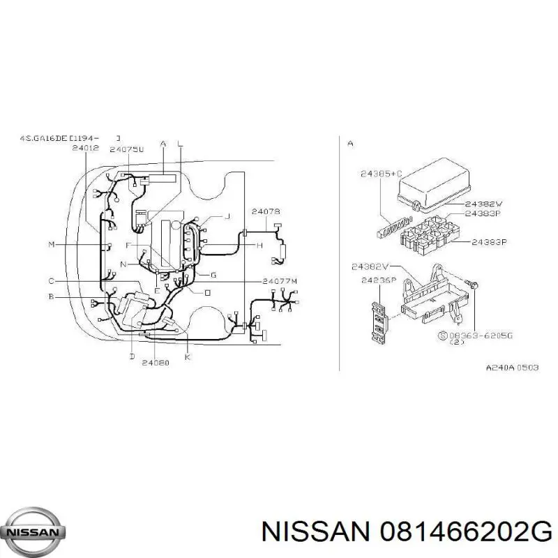  Nissan/Infiniti 081466202G ціна, від 6.64 USD