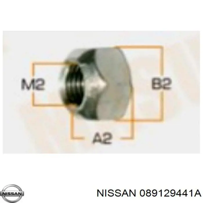 Гайка шарової опори передньої підвіски Nissan/Infiniti 089129441A ціна, від 1.52 USD