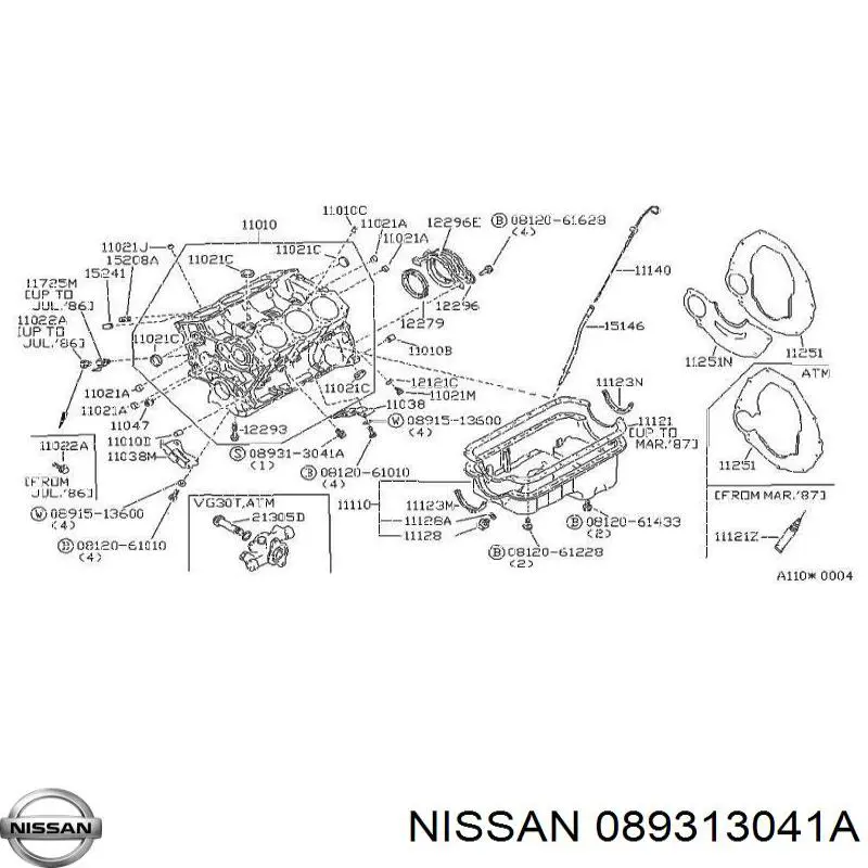  089313041A Nissan