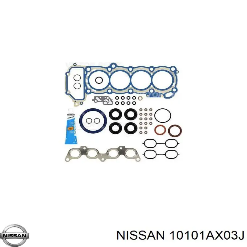 Комплект прокладок двигуна, повний Nissan/Infiniti 10101AX03J ціна, від 136.48 USD