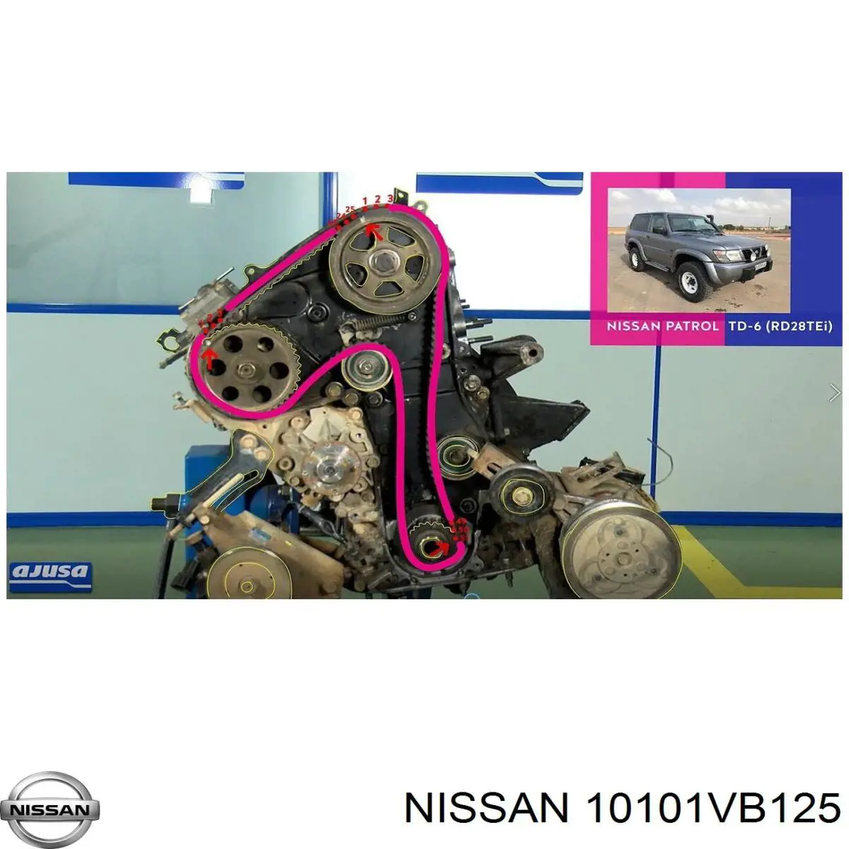 Купити 10101VB125 Nissan/Infiniti Комплект прокладок