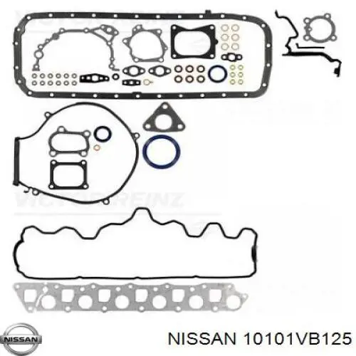 10101VB125 Nissan/Infiniti Набір прокладок двигуна