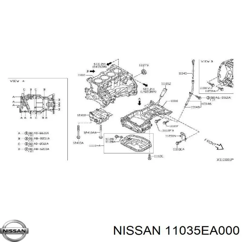  11035EA000 Nissan