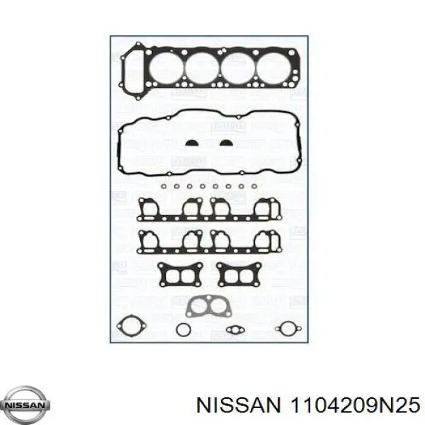 1104210W25AS Nissan комплект прокладок двигуна, верхній