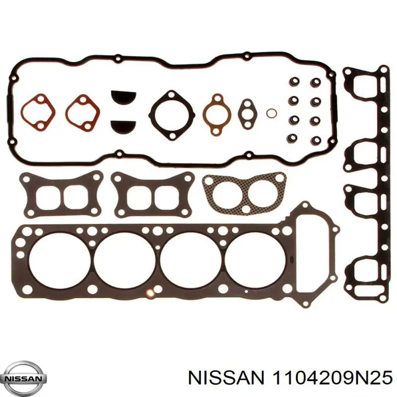 Комплект прокладок двигуна, верхній Nissan/Infiniti 1104209N25 ціна, від 64.91 USD