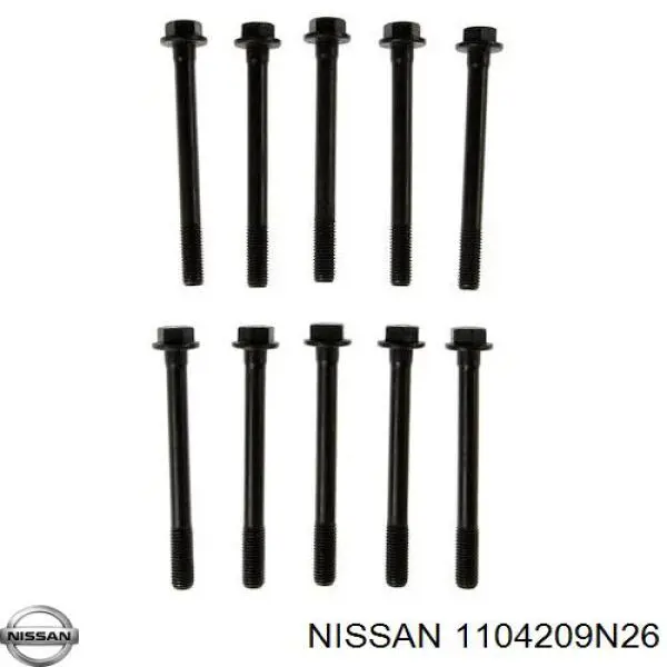 Комплект прокладок двигуна, верхній Nissan/Infiniti 1104209N26 ціна, від 64.91 USD
