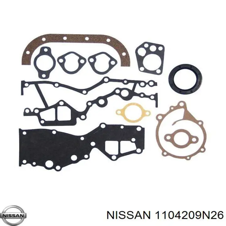 Комплект прокладок двигуна, верхній 1104209N26 Nissan/Infiniti