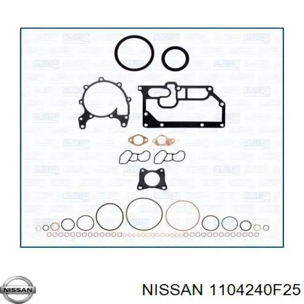 Комплект прокладок двигуна, верхній Nissan Prairie (M11) (Нісан Прерія)