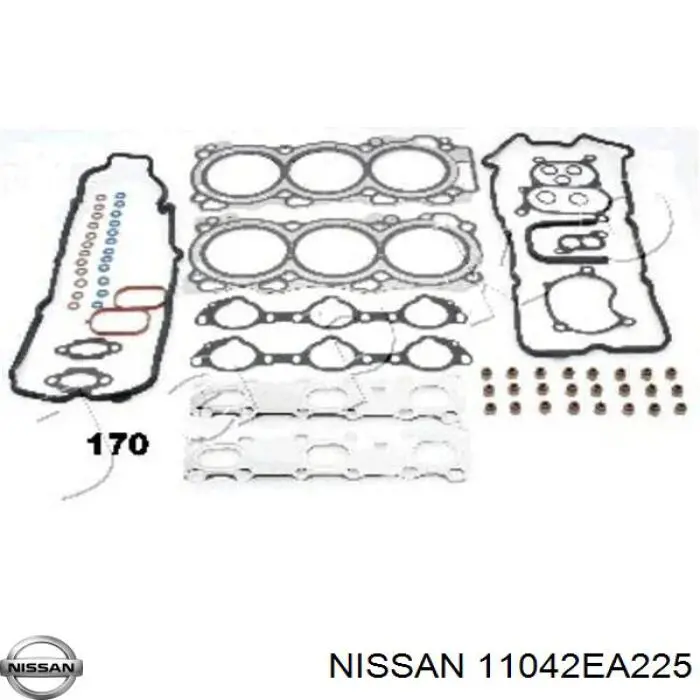 11042EA225 Nissan/Infiniti Комплект прокладок двигуна, верхній