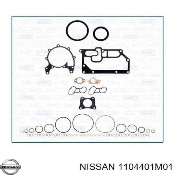 1104433M10 Nissan прокладка головки блока циліндрів (гбц)