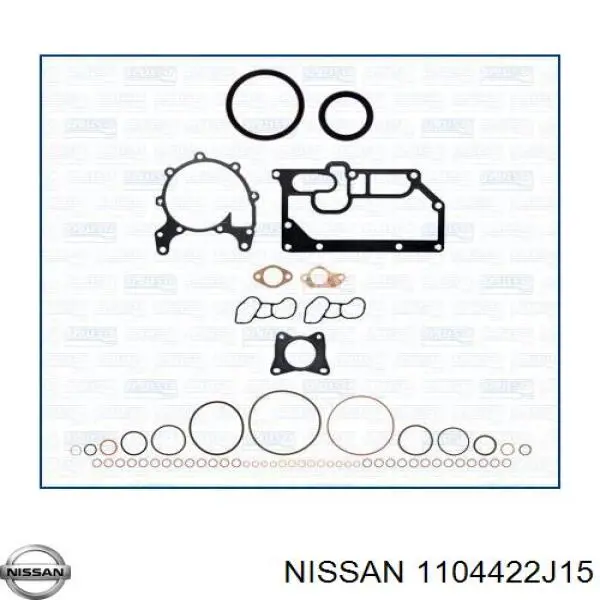 1104422J20 Nissan прокладка головки блока циліндрів (гбц)