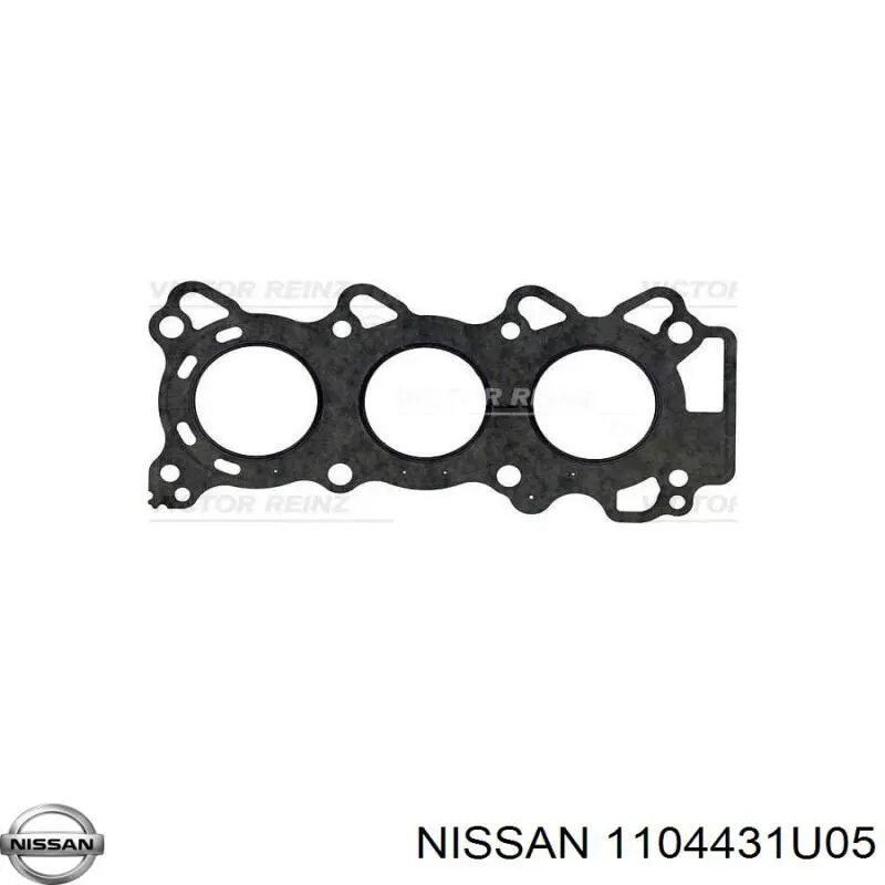 Купити N01003 Japan Cars Прокладка головки блока циліндрів (ГБЦ), права