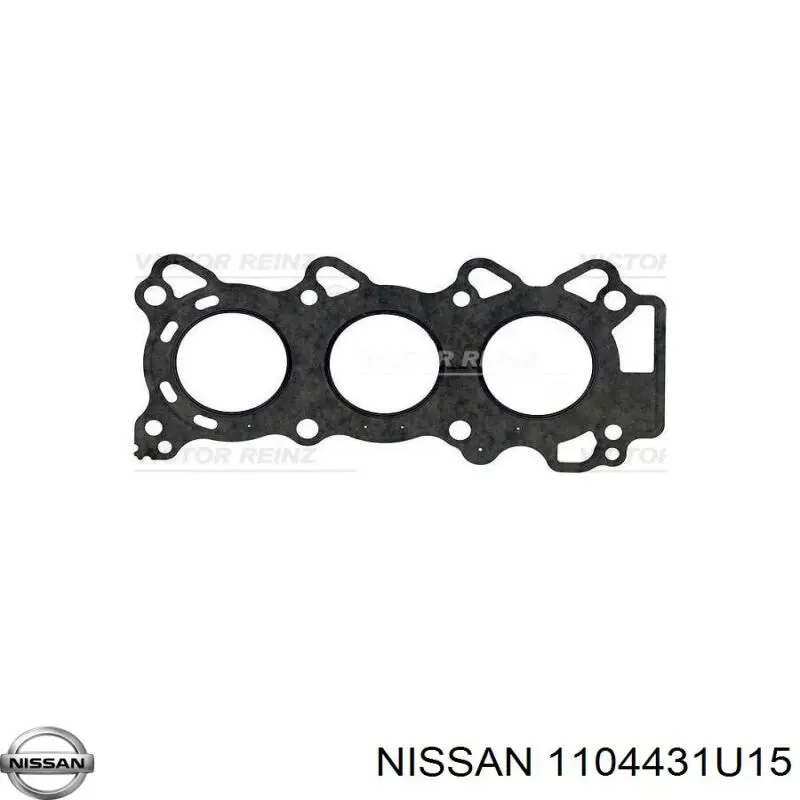 Прокладка головки блока циліндрів (ГБЦ), права N01003 Japan Cars