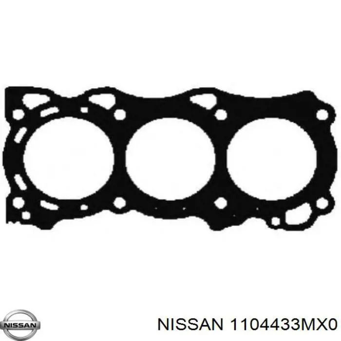 1104433MX0 Nissan прокладка головки блока циліндрів (гбц)