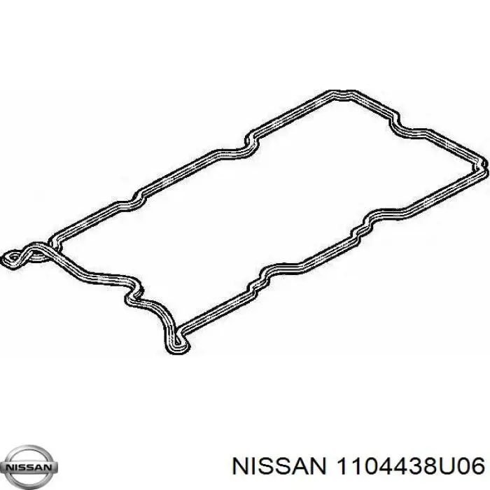 1104438U07 Nissan прокладка головки блока циліндрів (гбц, ліва)