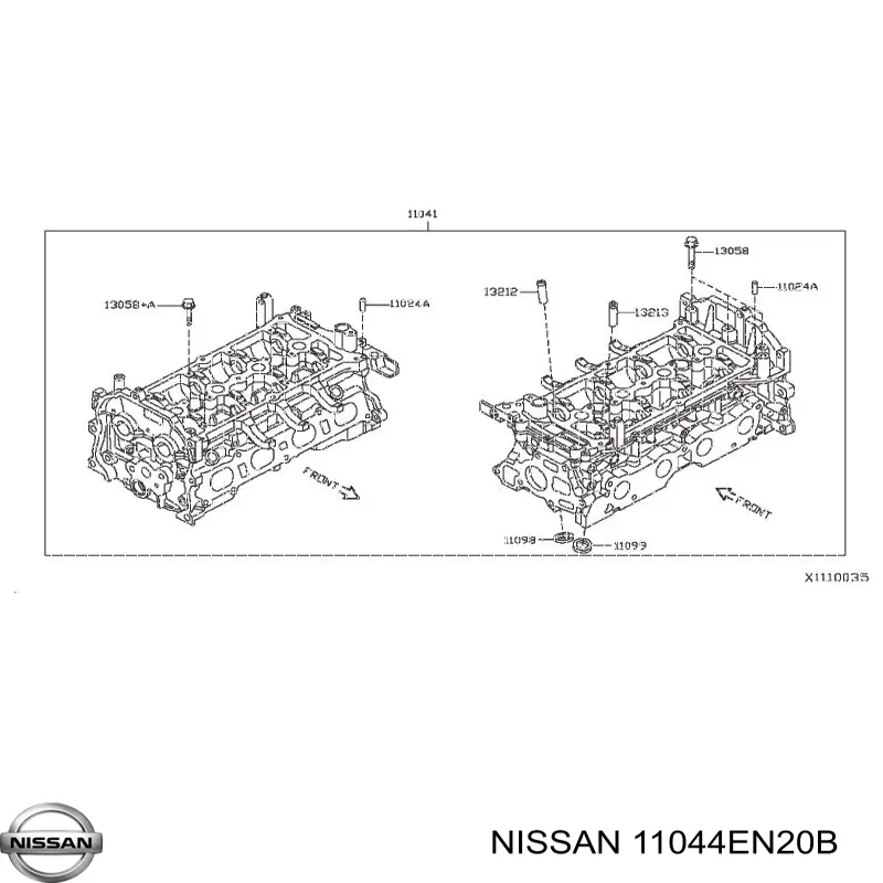Купити 11044EN20B Nissan/Infiniti Прокладка ГБЦ
