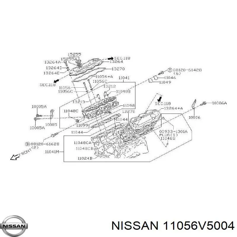  Nissan/Infiniti 11056V5004 ціна, від 3.61 USD