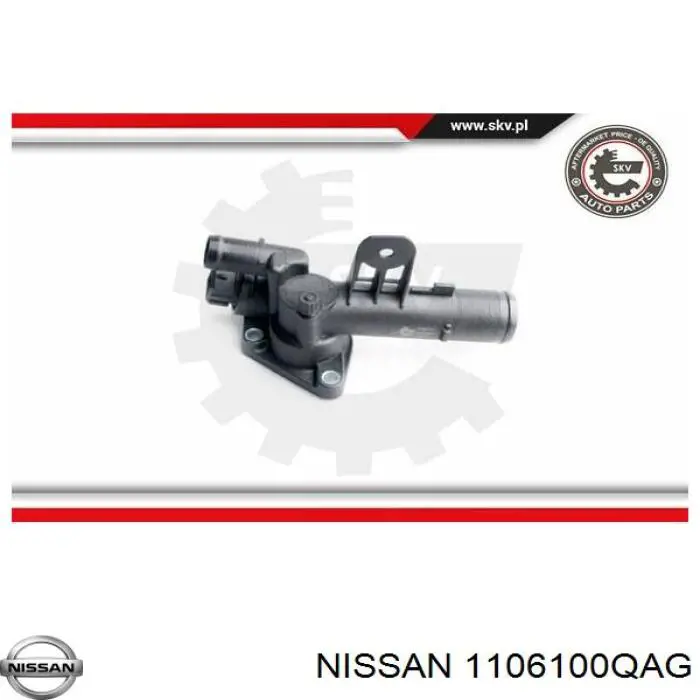 Кожух термостата Nissan/Infiniti 1106100QAG ціна, від 7.05 USD