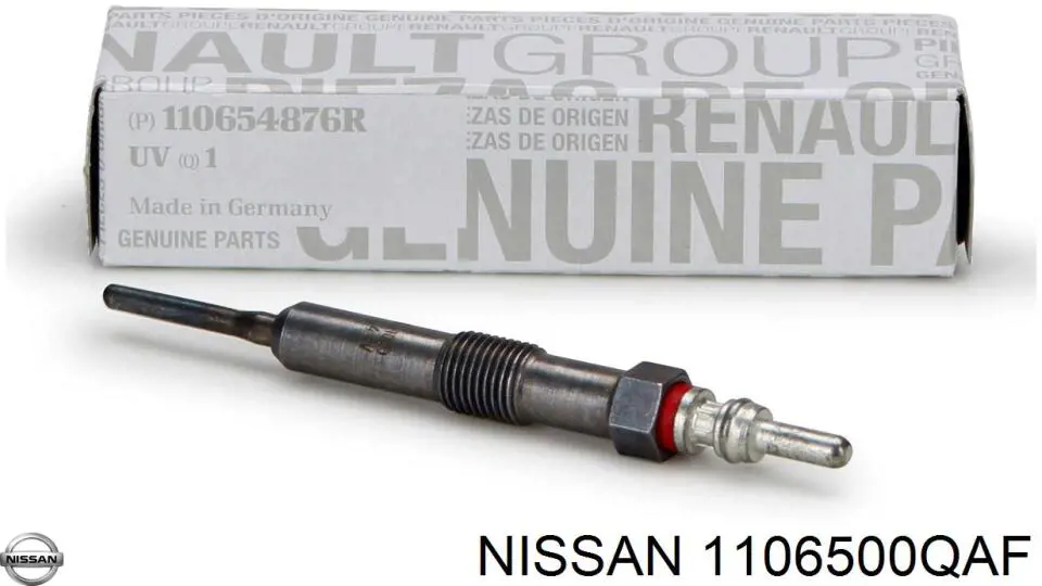 Свічка накалу 1106500QAF Nissan/Infiniti