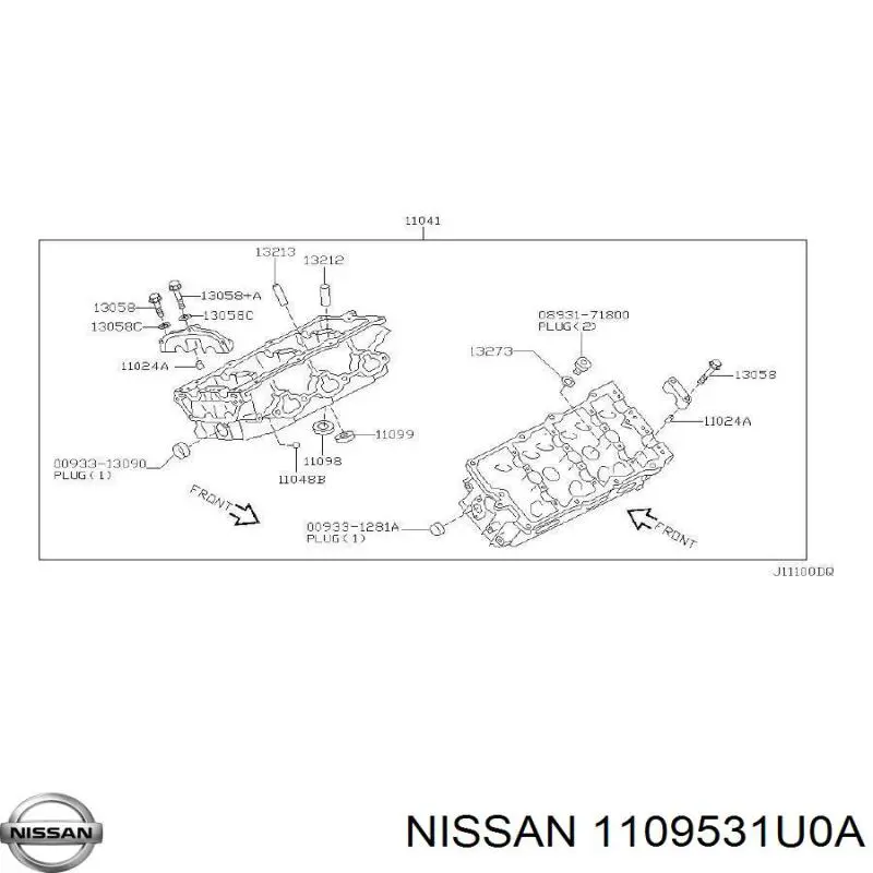 Кільце ущільнювальне свічкового колодязя Nissan/Infiniti 1109531U0A ціна, від 2.53 USD