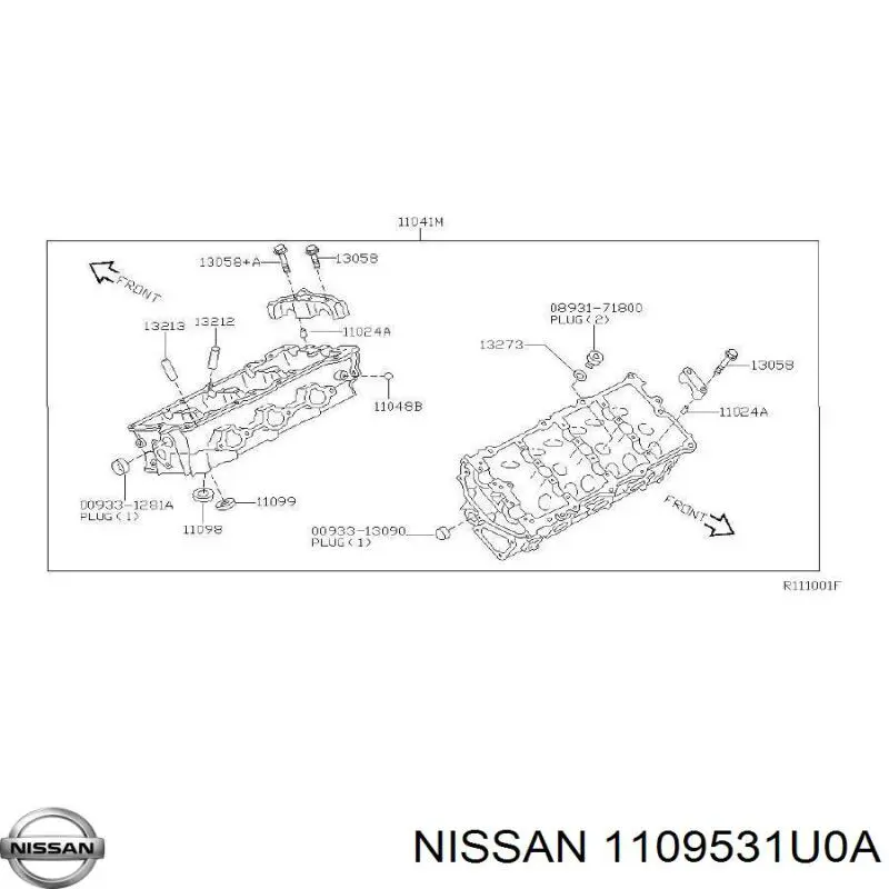 1109531U0A Nissan кільце ущільнювальне свічкового колодязя