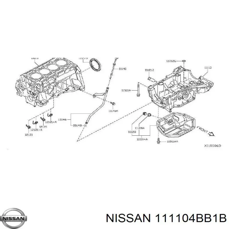 111104BB1B Nissan/Infiniti Картер масляний