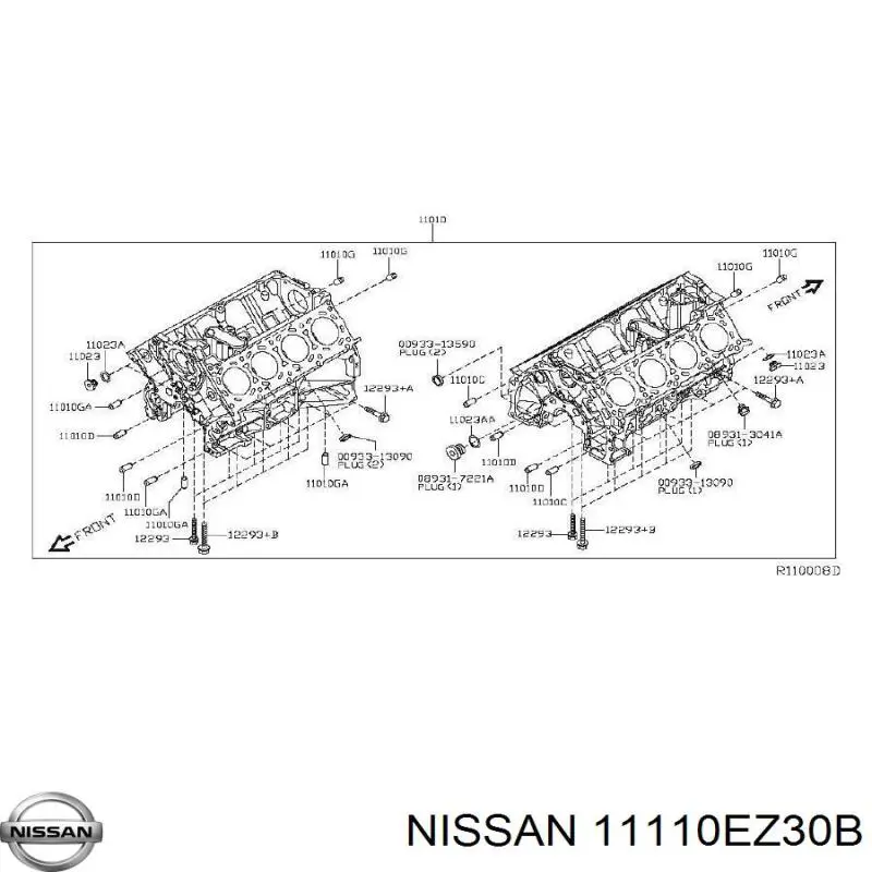 Піддон двигуна Nissan/Infiniti 11110EZ30B ціна, від 100.06 USD