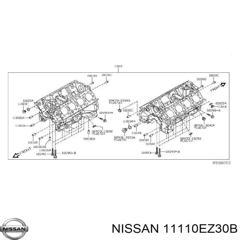 Піддон масляний картера двигуна 11110EZ30B Nissan/Infiniti