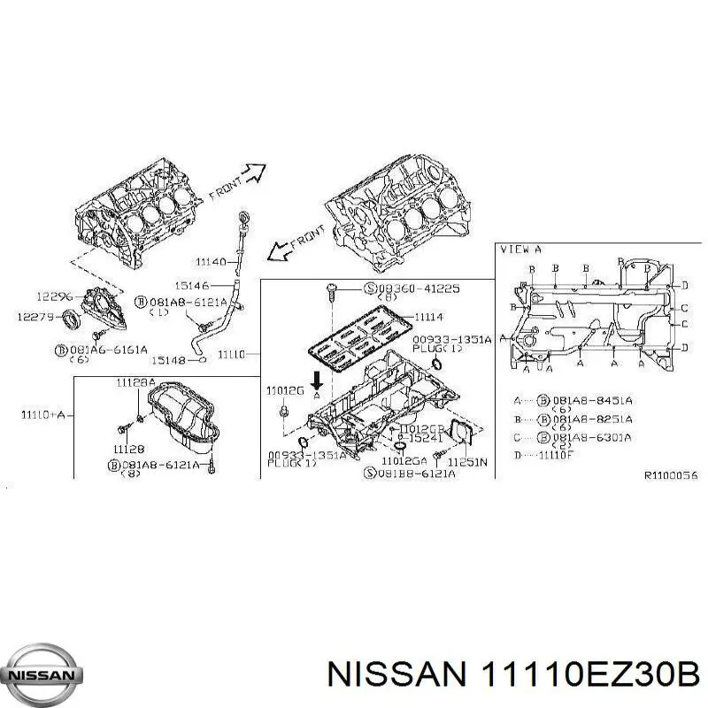 11110EZ30B Nissan/Infiniti Картер масляний