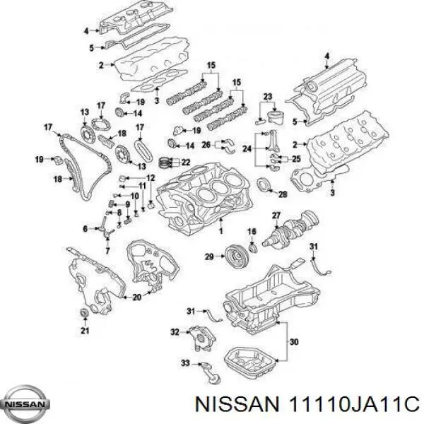 Купити 11110JA11C Nissan/Infiniti 