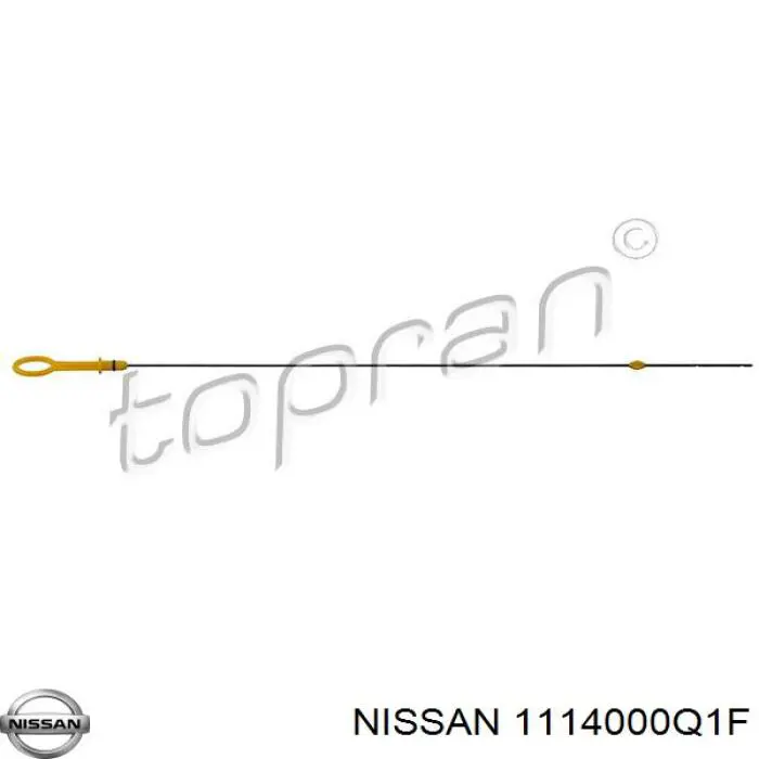 Купити 1114000Q1F Nissan/Infiniti Направляюча щупа-індикатора рівня масла в двигуні