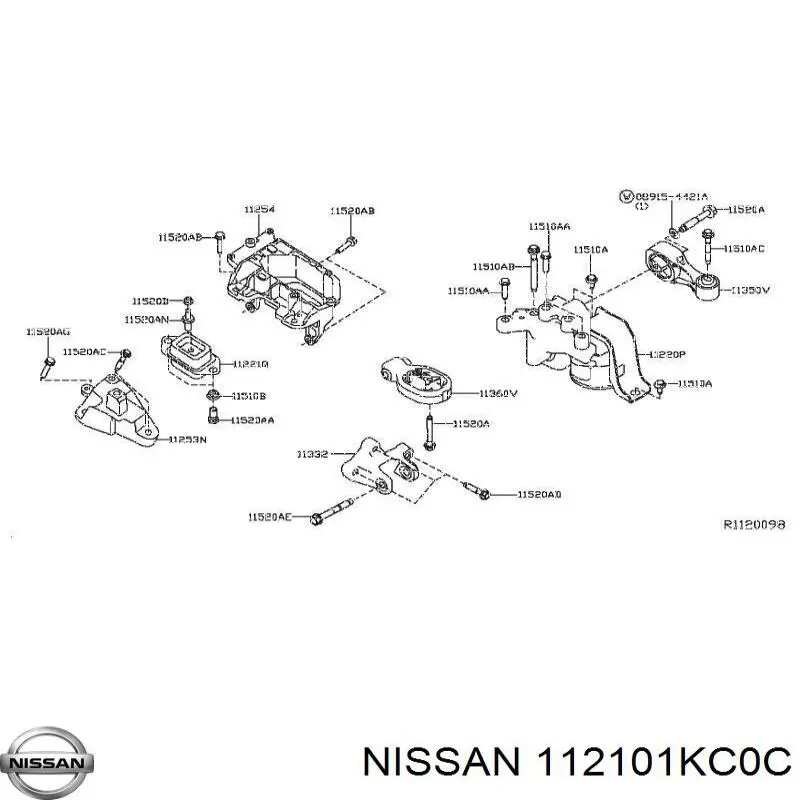  112101KC0C Nissan